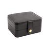 Double-layer Jewelry Organizer Box with Mirror Large Capacity Waterproof Earrings Necklaces Organizer Portable Jewelry Container
