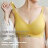 Seamless Latex Underwear Women's Summer Thin Section Without Steel Ring Small Breasts Gathered Breasts Anti-sagging Sports Bra