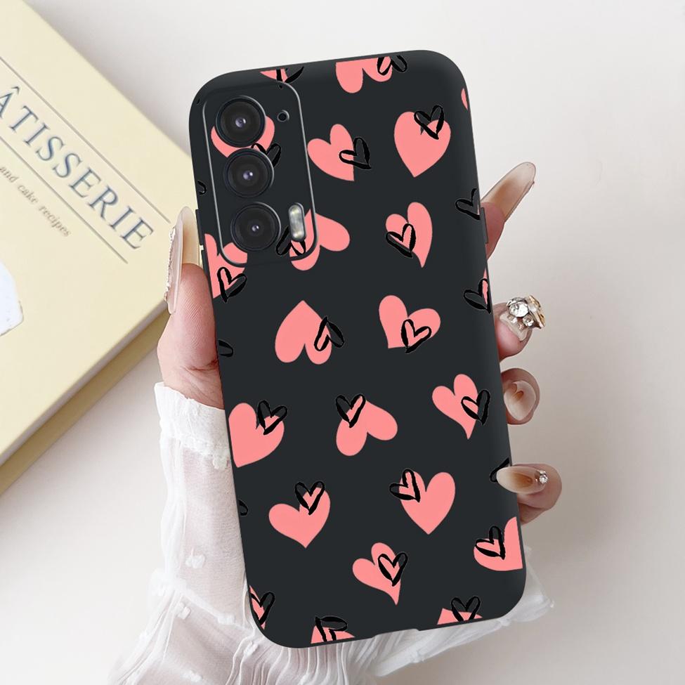 For Edge 20 20Pro 20Lite Phone Cover For Motorola Edge 20 Pro Case Silicone Luxury Fashion Love Cute Cat Girl Funny Cool Painted