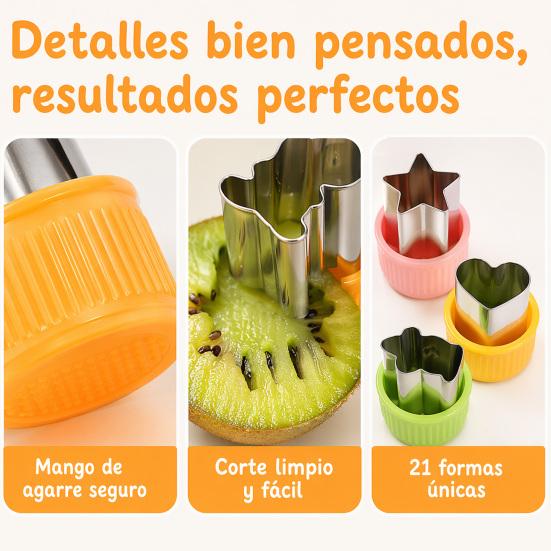 DYS Sada nerezových vykrajovátek na sušenky, Mini vykrajovátka na ovoce, Opakovaně použitelné DIY pekařské kuchyňské náčiní, na ovoce, zeleninu, pečivo