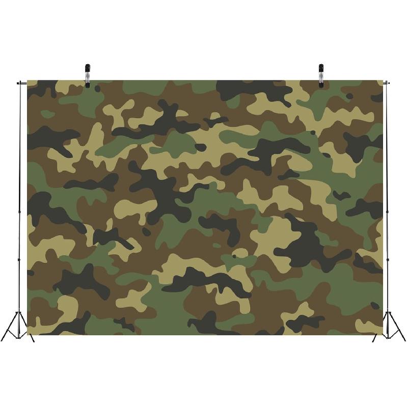 BELECO 7x5ft Fabric Abstract Camouflage Texture Backdrop Army Soldier Military Background Welcome Soldier Theme Party Decorations Kids Adults