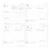 2026 March 2026 Weekly Square Clear Slide Marks Planner/Schedule Book, Start, Block, 148, Zipper/Fanlog Yellow, 26SDR-SB03-YE