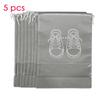 1/3/5PCS Waterproof Shoe Cover Thickened Non-Woven Dustproof Drawstring Storage Bag Clothing Travel Pouch Handbag Storage Bags