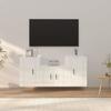 VidaXL TV Furniture Set 3 Pcs High Gloss White Engineered Wood 3188384