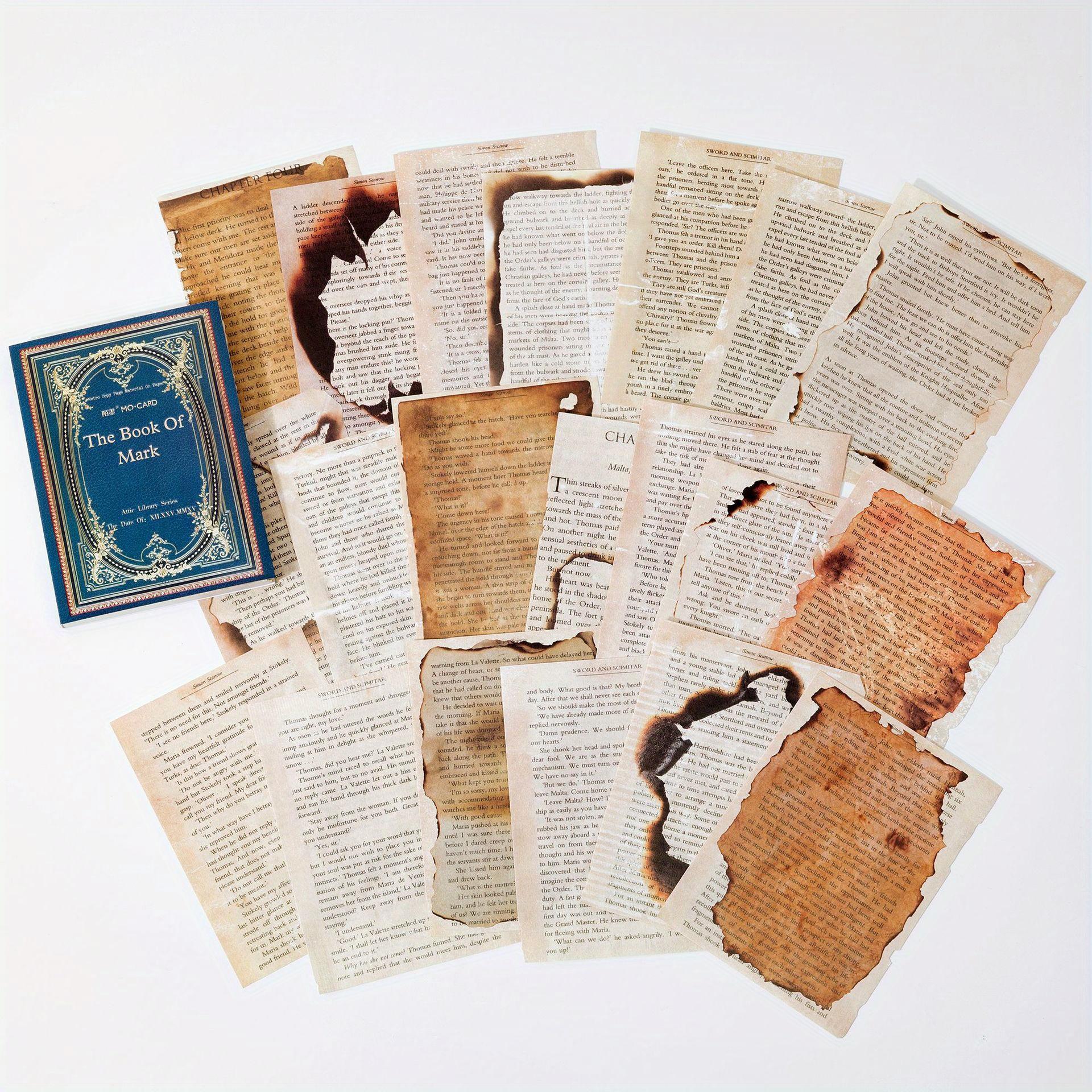 

Легкие бумажные материалы, серия Attic Library, ретро-бумага для самостоятельного коллажа, 60 шт., 2 дополнительных style-2