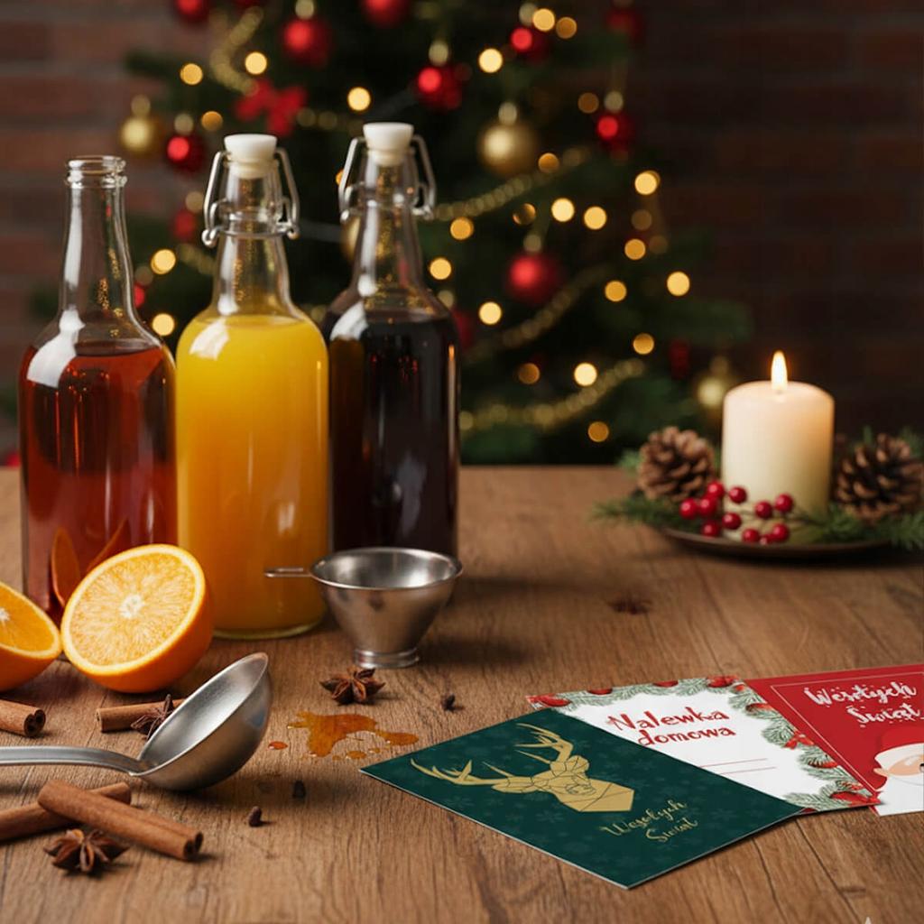 10x CHRISTMAS LABELS for Alcohol Bottles