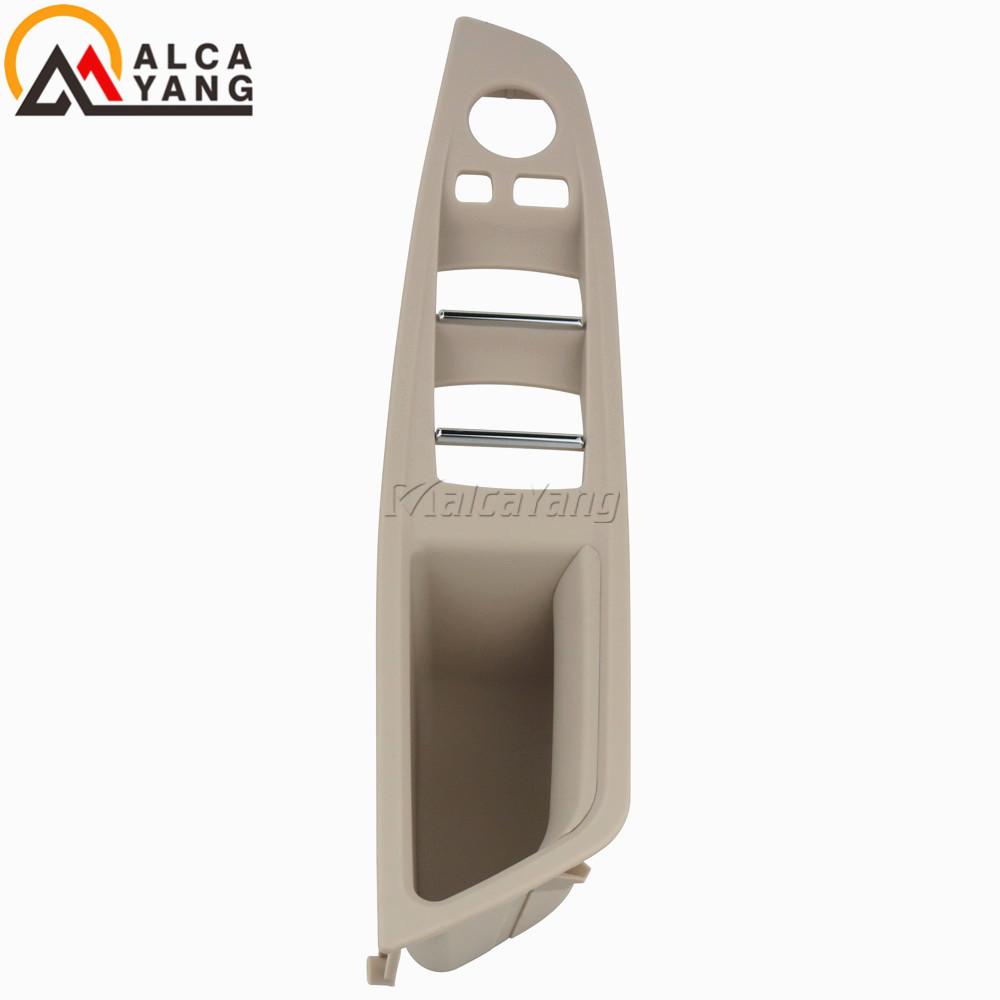 Left Hand For BMW 5 Series F10 F11 F18 Inner Handle Front Interior Door Panel Driver's Seat Button Switch Frame Storage