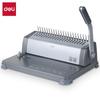 Deli 3872 Labor-Saving 21-Hole Manual Comb Binding Machine CN plug (adapter included)