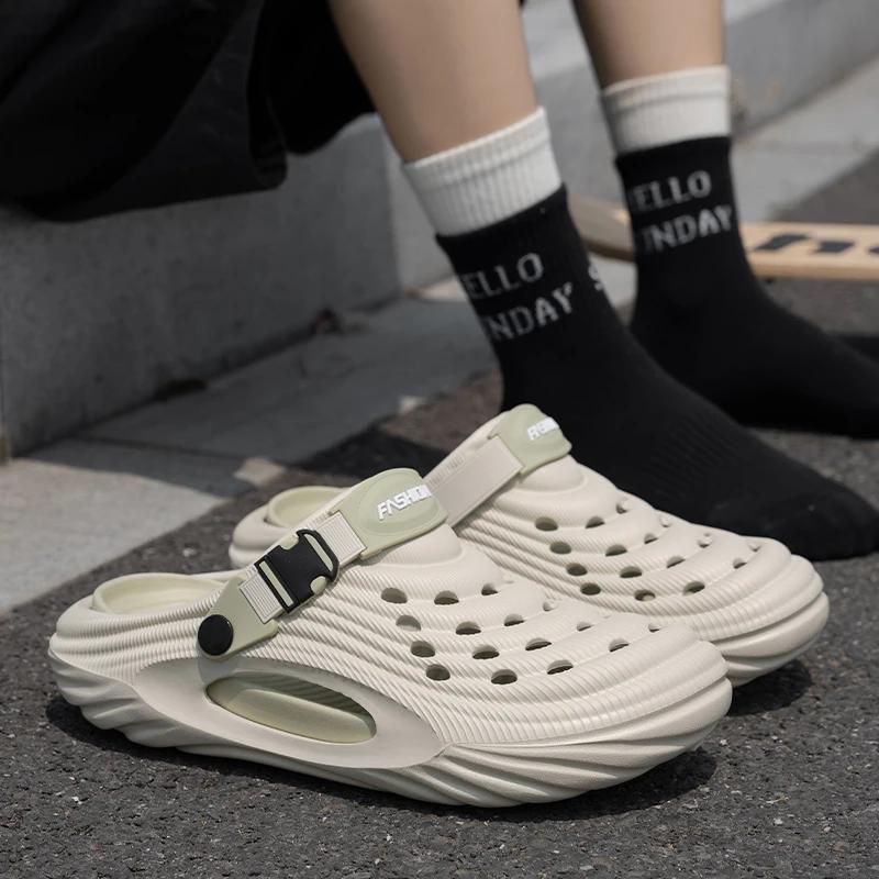 Fashion Women Fashion Eva Platform Sandals Summer Thick Sole Non Slip Beach Sandals Woman Lightweight Soft Closed Toe Outdoor Slippers