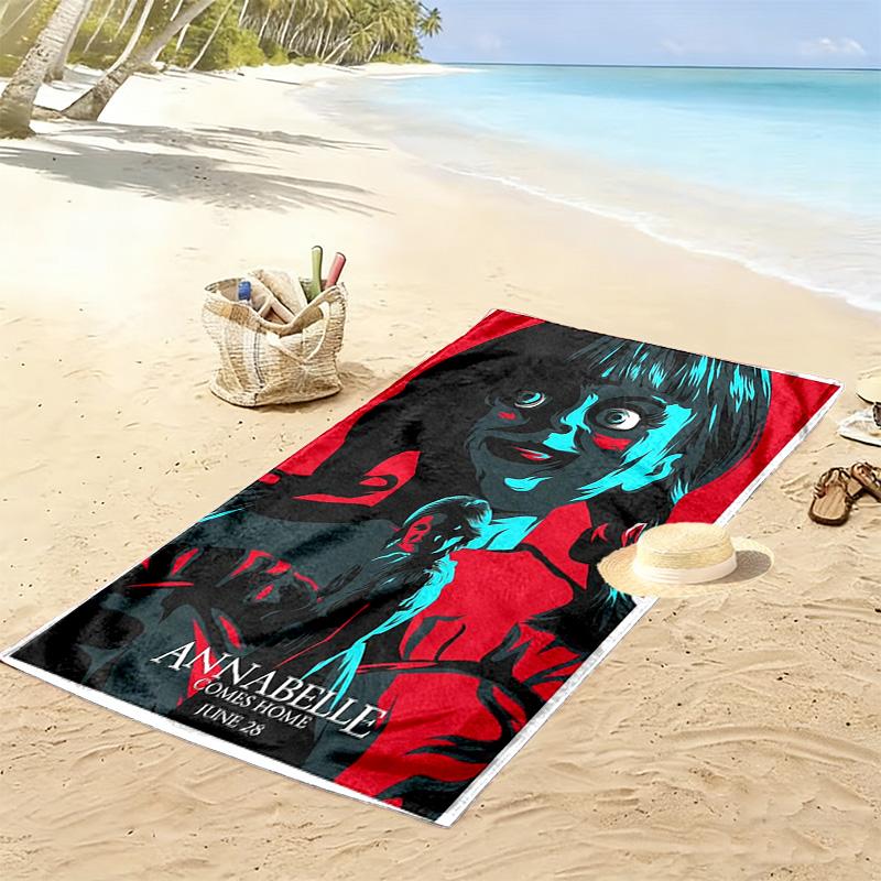 Horror Unveiled Beach Towel Outdoor Camping Soft Outdoor Pool Towel Quick-drying Swim Towel Absorbent Bath Towel Beach Towel Comfort Fashion Beach