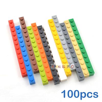 100PCS 1x12 Dots DIY Building Blocks Thick Figures Bricks Educational Creative Compatible With 6112 Toys for Children