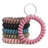 5 Stück Armband-Schlüsselanhänger Umweltfreundlicher Dehnbarer Kunststoff Flexibles Spiral-Handgelenkband für Kinder