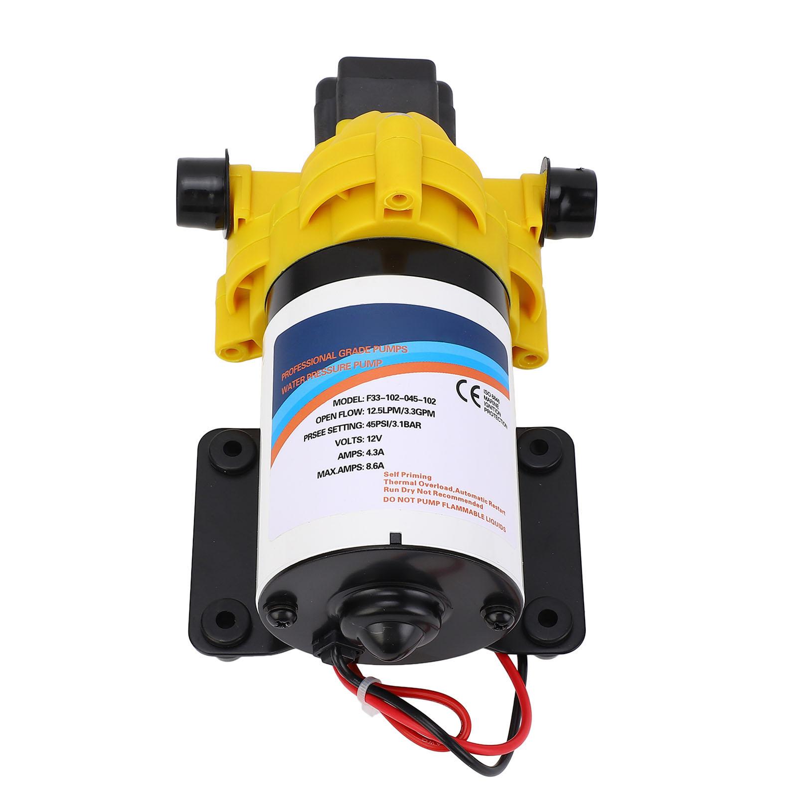 Photos - Other Pumps AIMO 12V DC Diaphragm Water Pump Self Priming 3.3 GPM 45 PSI Low Noise Fresh Water Pump for RV Marine Yacht Caravan 