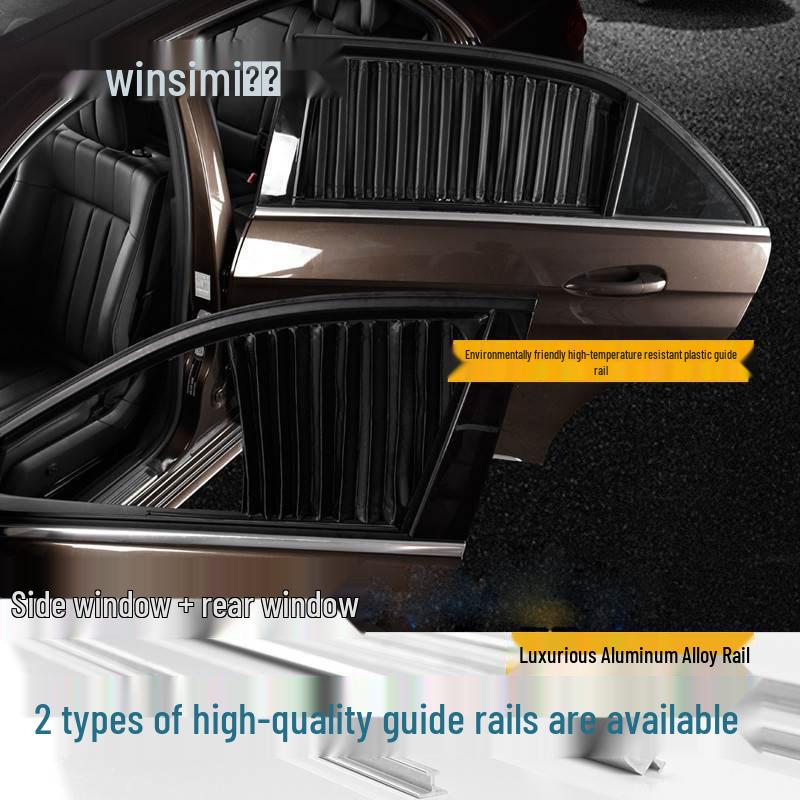 Volkswagen Tiguan L Automatic Retractable Car Sunshade for Side Windows - Heat Insulation & Privacy.