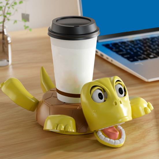 Yousheng Crushed Turtle Coaster 3D Printed Funny Expression Drink Coasters Heat-Resistant Decorative Table Mat Housewarming Gifts for Turtle Lover