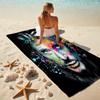 French legendary rock singer and actor Johnny Hallyday towel outdoor camping vacation swimming beach towel outdoor absorbent bath towel Y6