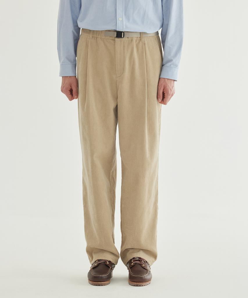 COVERNAT [Easy Pants] Regular Corduroy Pants Navy