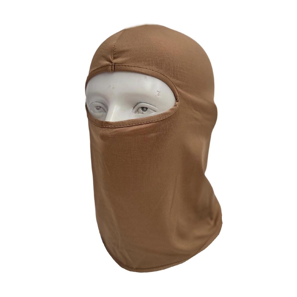 Ice Silk Full Face Cycling Mask: Sun Protection, Windproof, Dustproof, Breathable Helmet Cover for Outdoor Sports