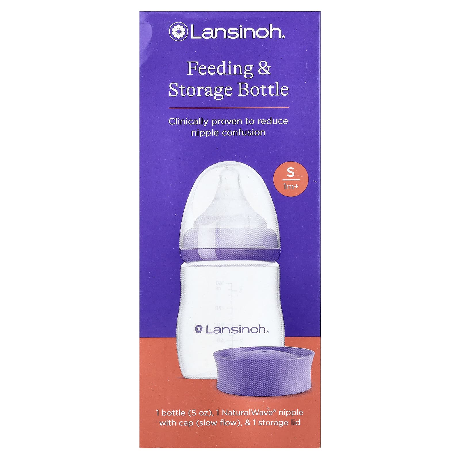

Lansinoh, Feeding/Storage Containers, 1 Month+, Slow Flow, 3 Count