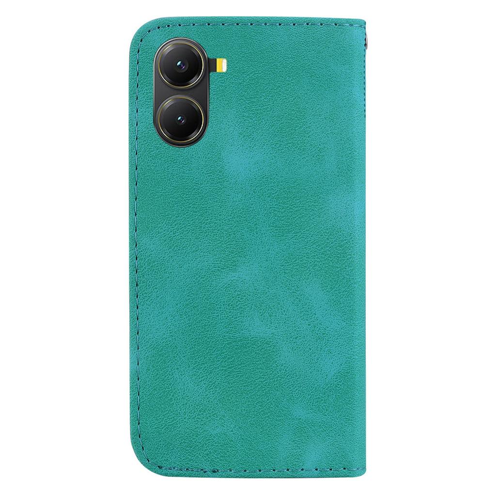 For Xiaomi Poco X7 Pro 5G/Redmi Turbo 4 5G Stand Case 7-Shaped Pattern Imprint Leather Phone Cover