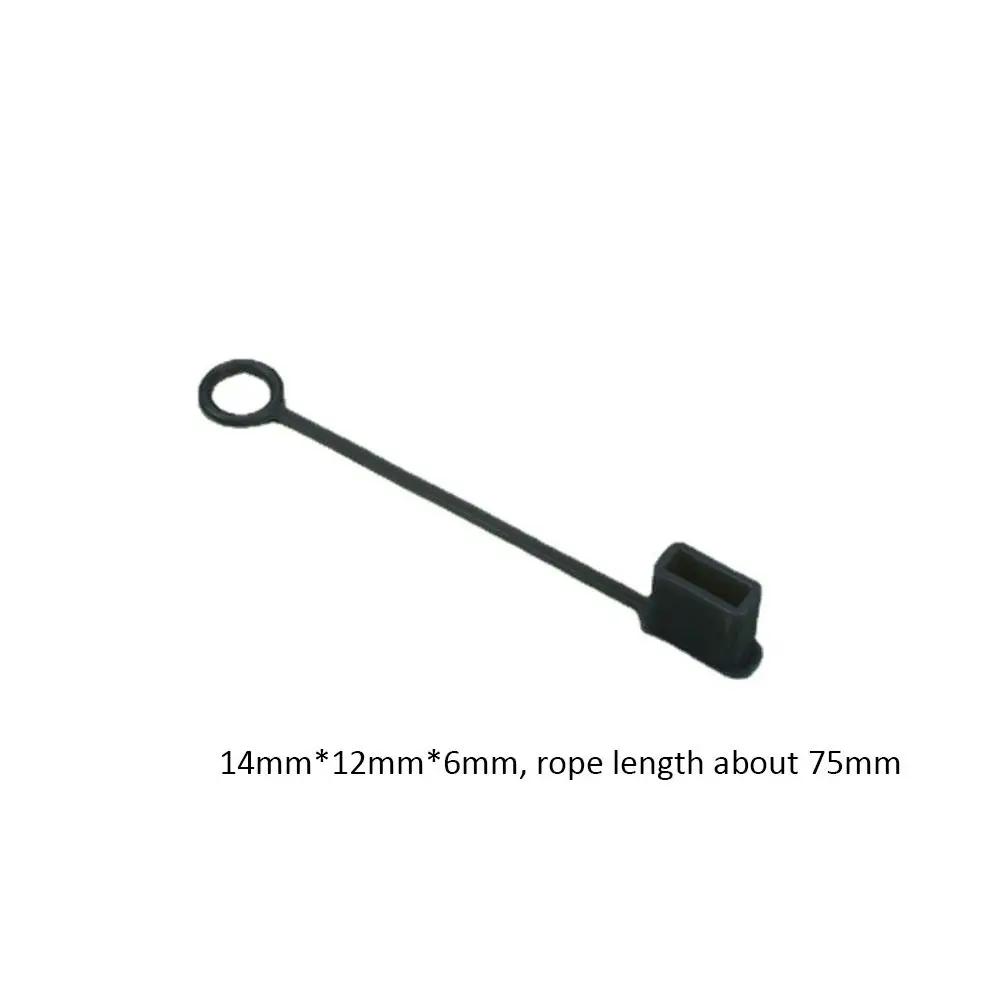 USB Charging Extension Transfer USB Male Dust Cap Universal with Rope Cable Sleeve Silicone Protective Cover