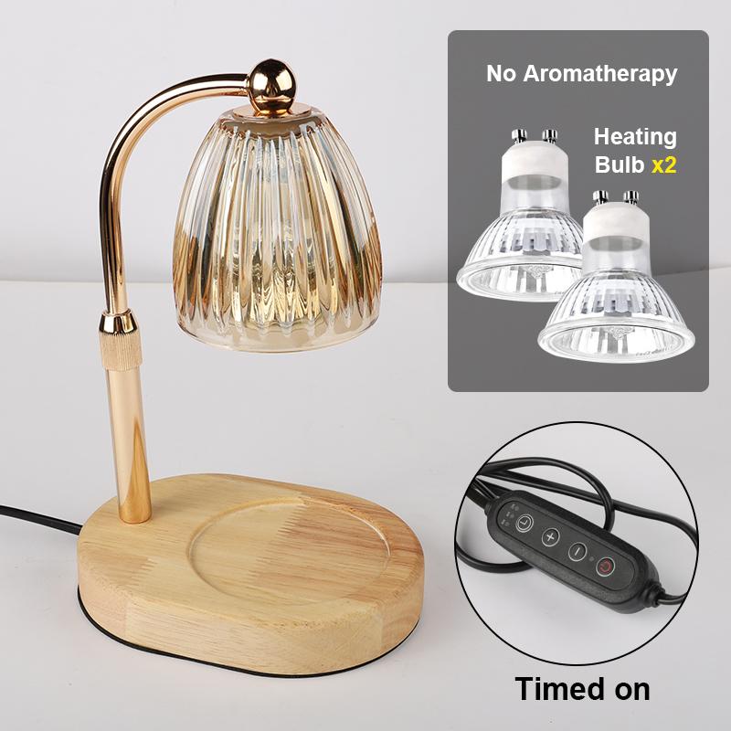 Lampe Chauffante pour Bougie 50W avec Minuterie Lampe à Bougie Dimmable Chauffage pour Bougie en Verre Lumière de Bougie Réglable Chambre Cosy Décoration Intérieure EU Plug
