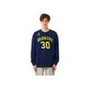 Jordan NBA Letter Number Print Crewneck Fleece Sports Sweatshirt Men Sweatshirt Dark-Blue FB5365-421