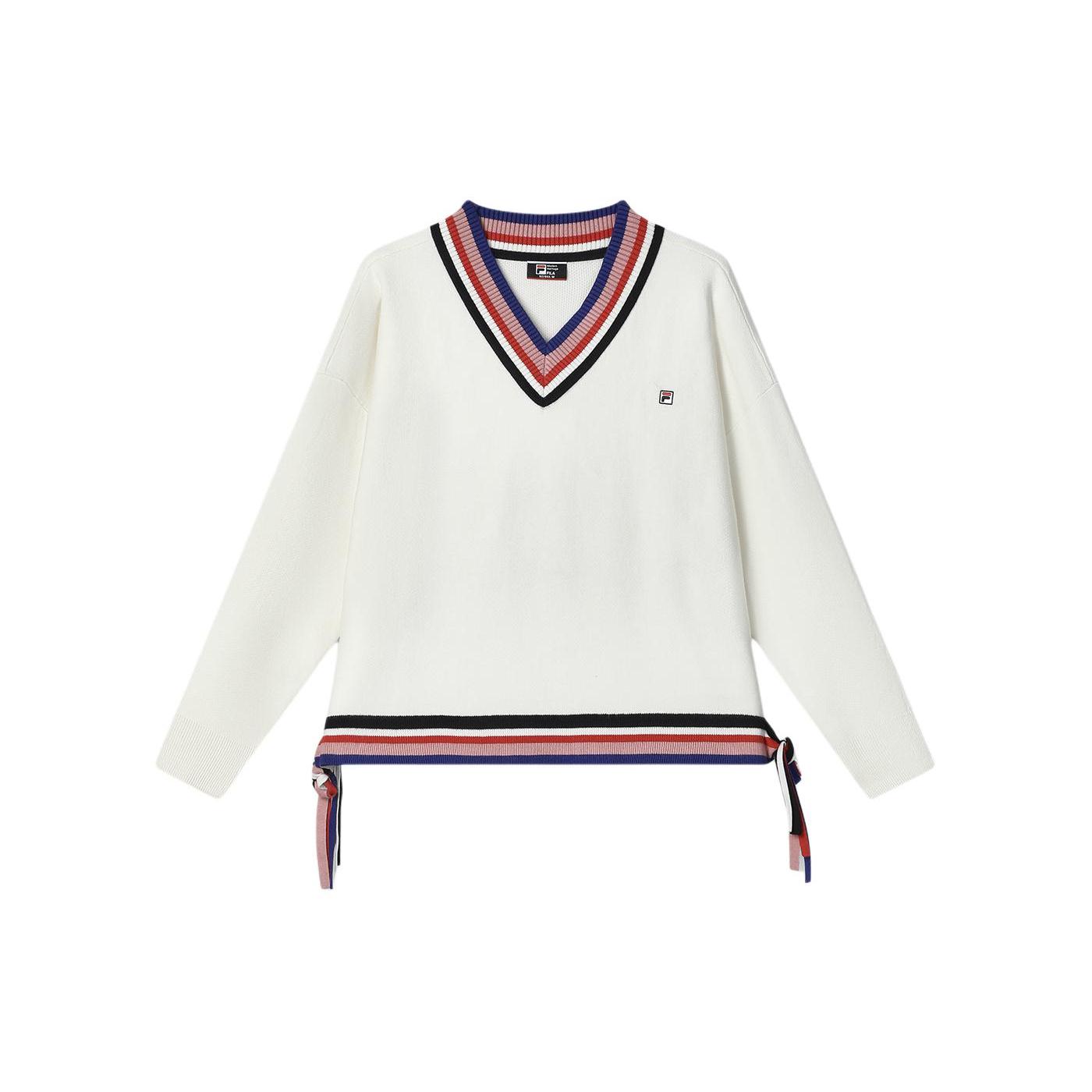 

New FILA Sweater Women s Steam White F11W411403F-IV L