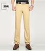 Men's Black Elastic Straight-Leg Summer Business Casual Pants