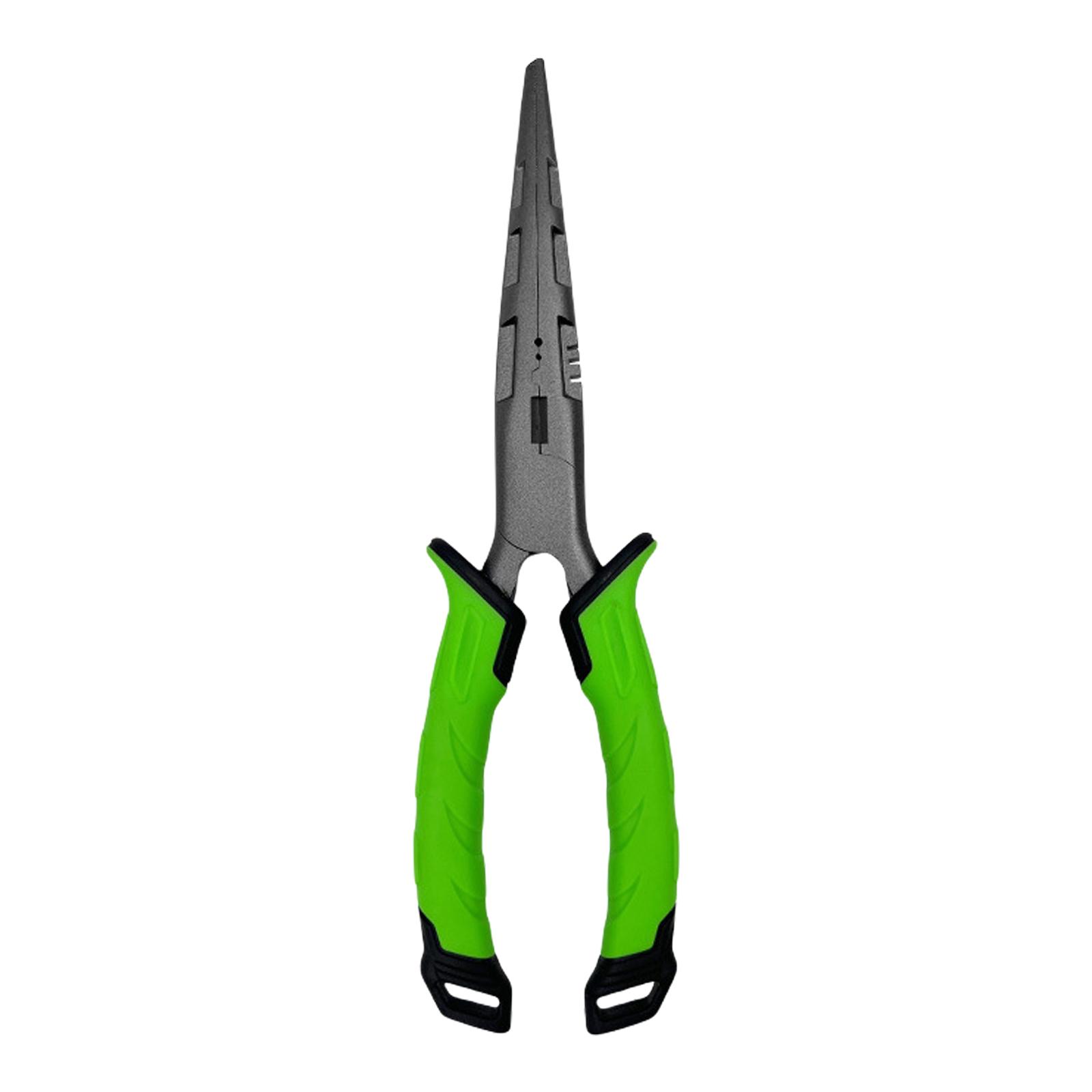 

Nonslip Fishing Plier Scissors Rustproof Fishing Line Cutter Carbon Steel Hook Remover Fishing Gear Accessories 9 inches