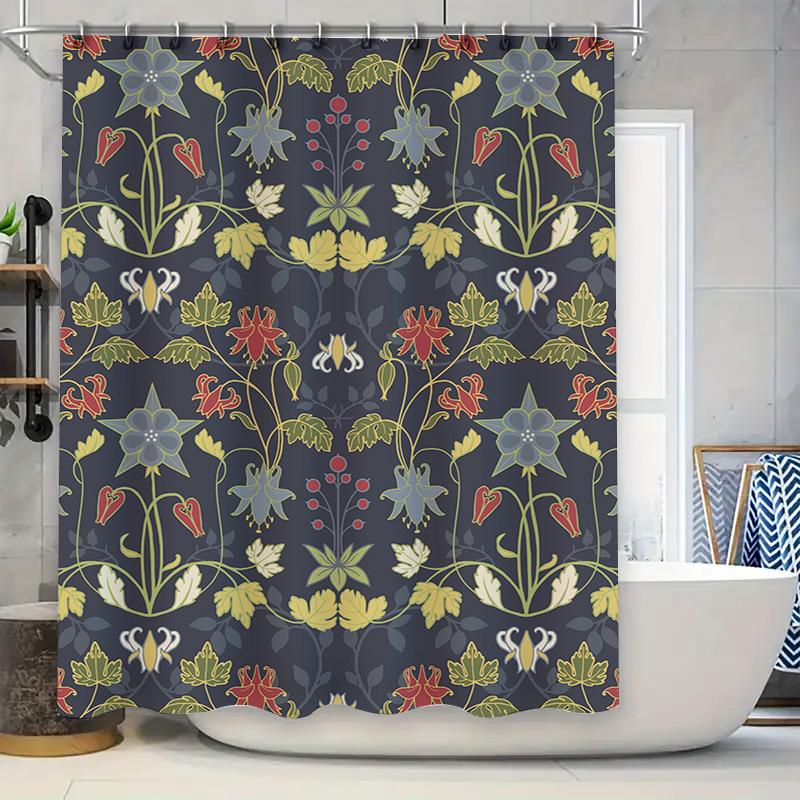 

Modern Geometric Shower Curtain With Waterproof Fabric Decorative For Bathroom Home Decoration W60H190(CM)-1 Pcs