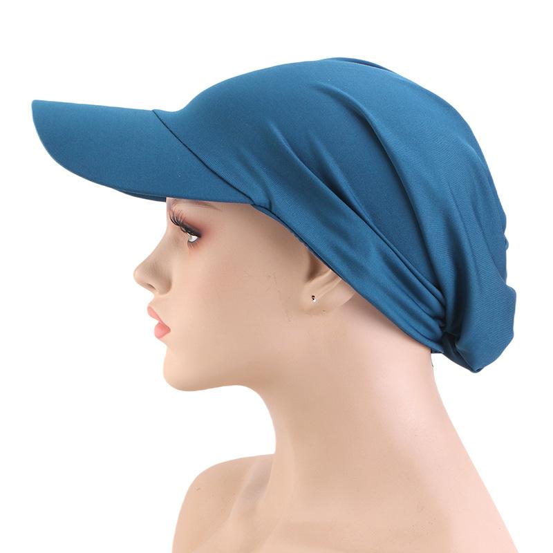 Spring and Summer Sun Hat Duck Tongue Brim Headscarf Hat Hair Care Cloth Cap Baseball Cap, Outdoor Sun Hat JDT-234D