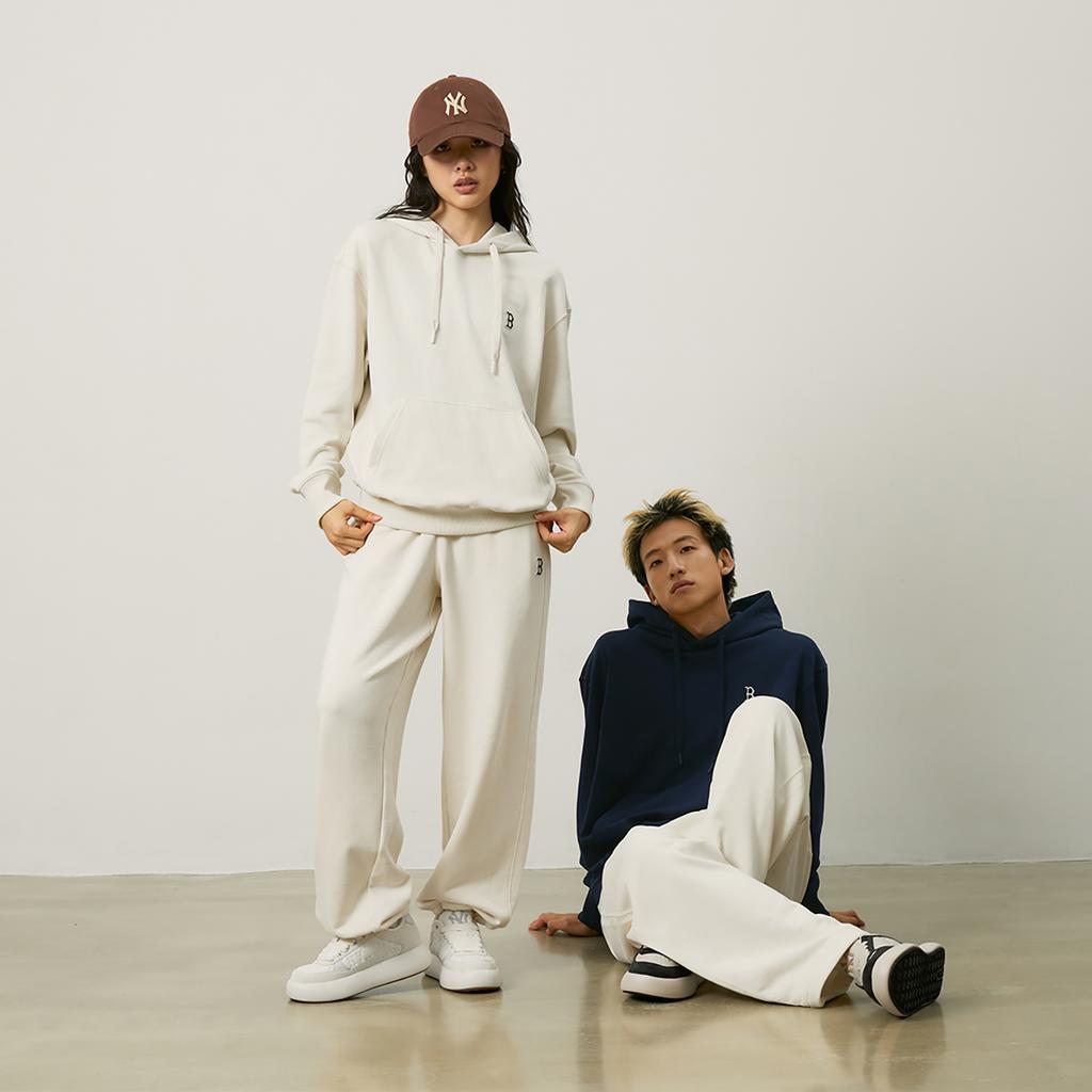 New MLB Boston Red Sox Basic Collection 24FW Pre Fall Hoodie Unisex Cream 3AHDB0144-43CRD