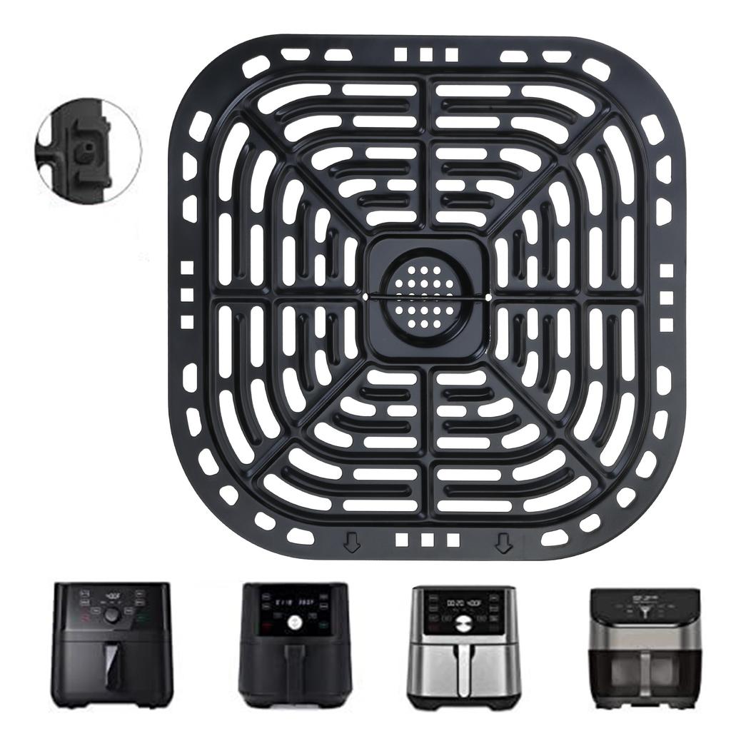 7,3 Zoll Quadratische Schale 4QT Heißluftfritteuse Ersatz Grillplatte Pfannen Antihaft Geeignet für Gesünderes Kochen Pizza Gemüse