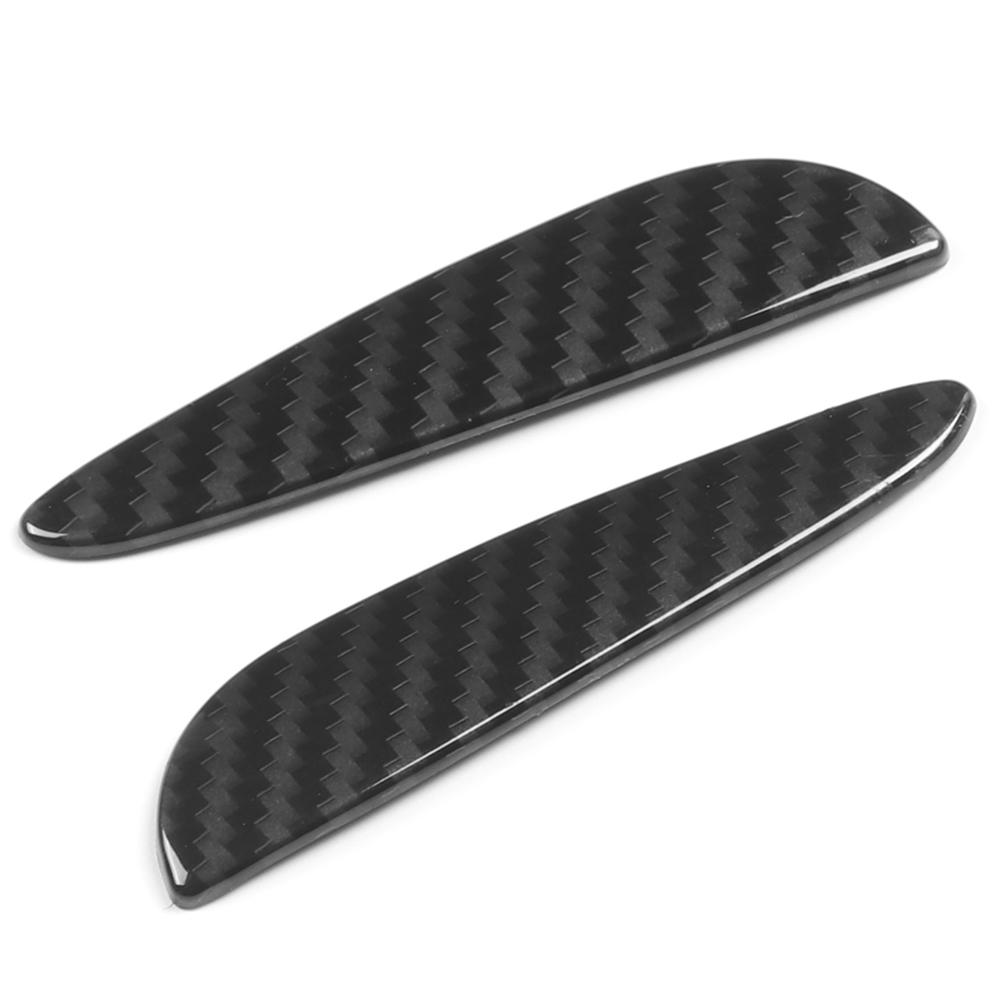 

2Pcs Carbon Fiber Texture Console Gear Shift Side Trim Cover Fit for Mercedes Benz GLE GLS 2020