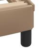 Bed Frame without Mattress  Hvar  Cappuccino Brown 100x200 cm Faux Leather