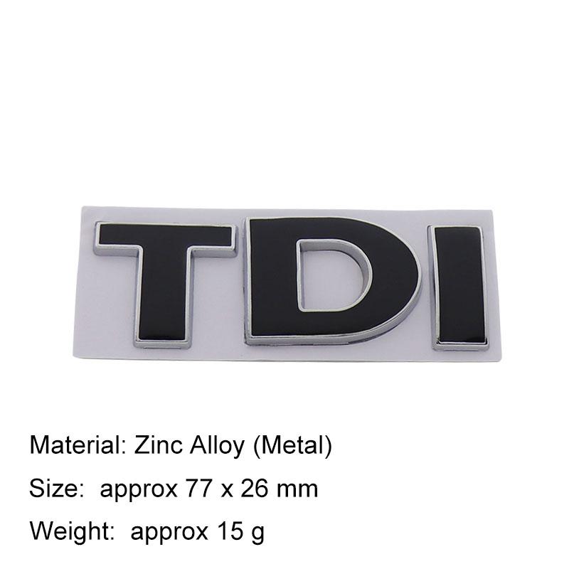 3D Premium Turbo Direct Injection TDI for car Hood Fender trunk Rear Bonnet Nameplate Decal Emblem Badge Sticker