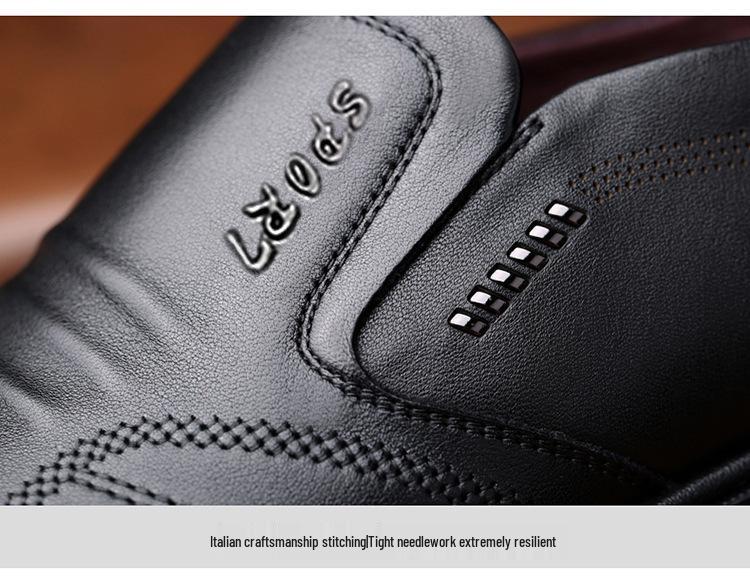 Men's Versatile Non-Slip Soft Leather Shoes - Casual & Formal 2025 Style