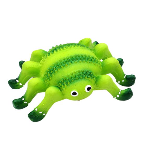 

Yousheng Cute Expression 3D Design Bright Color Bite Resistant Pet Teething Toy Crab Starfish Shape Puppy Dogs Chew Sounding Toy Pet Supplies зелений