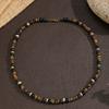Men'S Bohemian Hip-Hop Necklace Handmade Beaded Choker With Stone Coconut Shell & Wooden Beads Fashion Statement Jewelry For Men