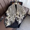 Vintage Twill Floral Printed Square Scarf For Women Travel Photography Gift