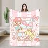 Coperta in Pile Princess Daisy Marios con Stampa   Coperte Plaid Multifunzione Super Calde per Letto Divano Copriletti