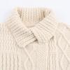 New, retro twist asymmetrical lapel knitted cardigan lazy coat