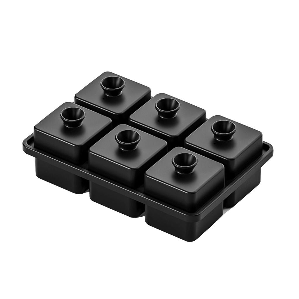 Practical 6 Cavity Ice Ball Maker With Engraved Detail For Crystal Like Ice Cubes For Bartenders And Entertainers