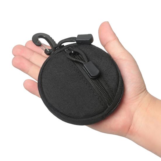 Myntlommebok Nøkkelring Rund Taktisk Pung Bærbar Myntholder EDC-Pung Småpengelomme for Camping Fotturer Jakt
