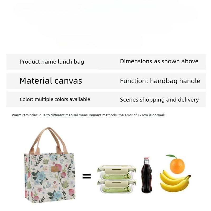 Vintage velká plátěná taška s květinovým vzorem