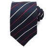 Michiko London Brand Silk Jacquard Weave with Plaid and Embroidery D Necktie, 100% (D Pattern Navy)