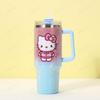 Rhinestone 40oz Stainless Steel Insulated Car Cup with Handle