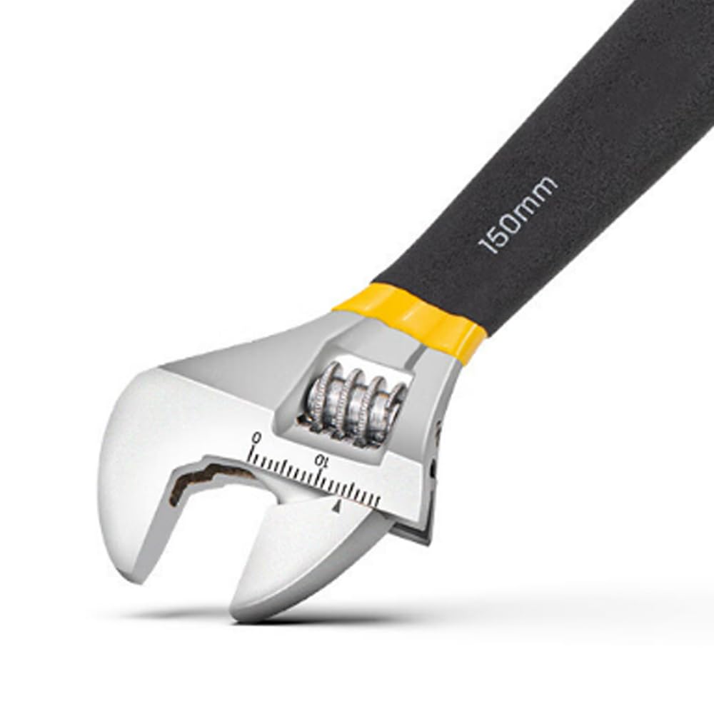 Adjustable Mini Monkey Maximum Opening Width with for Repair Water Supply Air Conditioning and Building Hardware Total Length 150mm Wrench, 22mm,