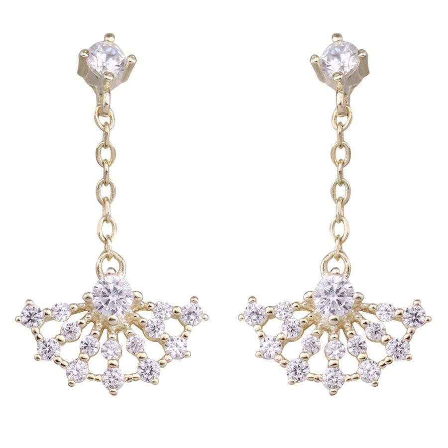 

Женские серьги с бриллиантами и нишевыми веерными серьгами «Темперамент» для женщин, которые можно подарить своим подругам